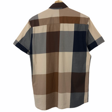 Load image into Gallery viewer, Aquascutum Block Check Short Sleeved Shirt - Small (S) PTP 20.25"
