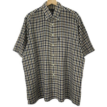 Load image into Gallery viewer, Aquascutum House Check Short Sleeved Shirt - Extra Large (XL) PTP 25"
