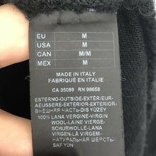 Load image into Gallery viewer, Paul and Shark Black 100% Wool Crew Neck Sweater - Medium (M) PTP 19.5"