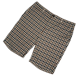 Aquascutum House Check Vicuna Shorts - W 36"