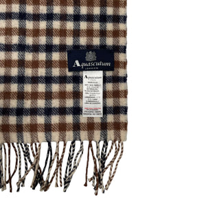 Aquascutum Classic House Check 100% Lambswool Scarf - One Size Fits All