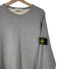 Load image into Gallery viewer, Stone Island Grey Crew Neck Logo Sweater - Extra Large (XL) PTP 23.25&quot;
