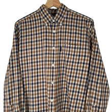 Load image into Gallery viewer, Aquascutum House Check Long Sleeved Shirt - Medium (M) PTP 20.5&quot;
