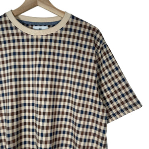 Aquascutum House Check Short Sleeved T-Shirt - Extra Large (XL) PTP 22"