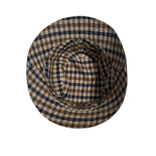 Load image into Gallery viewer, Aquascutum House Check / Navy Reversible Bucket Hat - One Size Fits All
