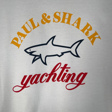 Load image into Gallery viewer, Paul and Shark White Short Sleeved Logo T-Shirt - Medium (M) PTP 19.5&quot;
