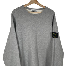 Load image into Gallery viewer, Stone Island Grey Crew Neck Logo Sweater - Extra Large (XL) PTP 23.25&quot;
