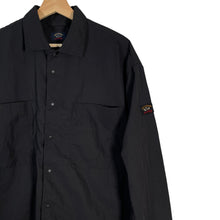 Load image into Gallery viewer, Paul and Shark Navy Econyl Nylon Metal Overshirt - Large (L) PTP 23.5&quot;
