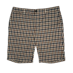 Aquascutum House Check Vicuna Shorts - W 36"