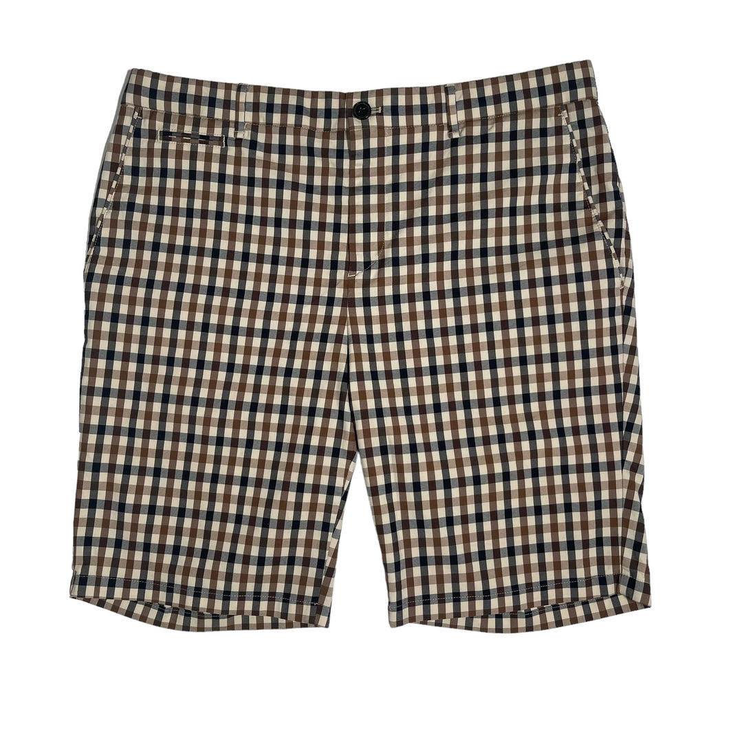 Aquascutum House Check Vicuna Shorts - W 36