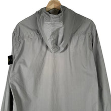 Load image into Gallery viewer, Stone Island Grey Double Pocket Lightweight Hooded Overshirt - Large (L) PTP 22&quot;
