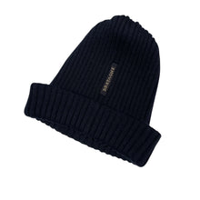 Load image into Gallery viewer, Paul and Shark Bretagne Navy 100% Wool Ribbed Beanie Hat - One Size Fits All
