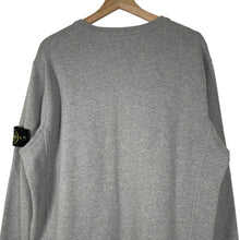 Load image into Gallery viewer, Stone Island Grey Crew Neck Logo Sweater - Extra Large (XL) PTP 23.25&quot;
