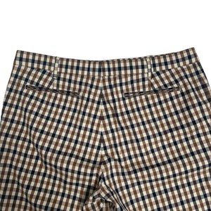 Aquascutum House Check Vicuna Shorts - W 36"