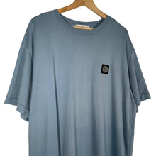 Load image into Gallery viewer, Stone Island Light Blue Short Sleeved Logo T-Shirt - Double Extra Large (XXL) PTP 24&quot;
