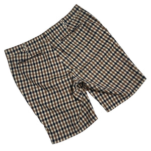 Aquascutum House Check Vicuna Shorts - W 36"