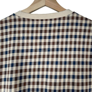 Aquascutum House Check Short Sleeved T-Shirt - Extra Large (XL) PTP 22"