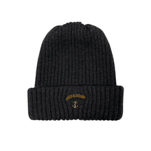 Load image into Gallery viewer, Paul and Shark Bretagne Grey 100% Wool Ribbed Beanie Hat - One Size Fits All
