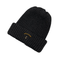 Load image into Gallery viewer, Paul and Shark Bretagne Grey 100% Wool Ribbed Beanie Hat - One Size Fits All
