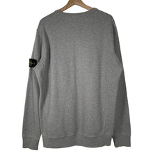 Load image into Gallery viewer, Stone Island Grey Crew Neck Logo Sweater - Extra Large (XL) PTP 23.25&quot;
