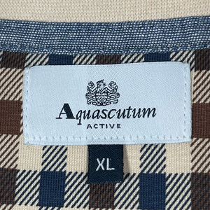 Aquascutum House Check Short Sleeved T-Shirt - Extra Large (XL) PTP 22"
