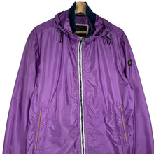 Load image into Gallery viewer, Paul and Shark Purple Hooded Logo Jacket - Medium (M) PTP 21.5&quot;
