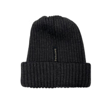Load image into Gallery viewer, Paul and Shark Bretagne Grey 100% Wool Ribbed Beanie Hat - One Size Fits All
