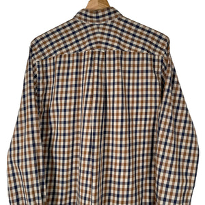 Aquascutum House Check Long Sleeved Shirt - Medium (M) PTP 20.5"