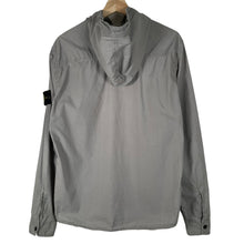 Load image into Gallery viewer, Stone Island Grey Double Pocket Lightweight Hooded Overshirt - Large (L) PTP 22&quot;
