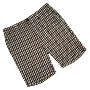 Aquascutum House Check Vicuna Shorts - W 36"