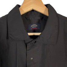 Load image into Gallery viewer, Paul and Shark Navy Econyl Nylon Metal Overshirt - Large (L) PTP 23.5&quot;
