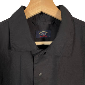 Paul and Shark Navy Econyl Nylon Metal Overshirt - Large (L) PTP 23.5"