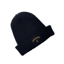 Load image into Gallery viewer, Paul and Shark Bretagne Navy 100% Wool Ribbed Beanie Hat - One Size Fits All

