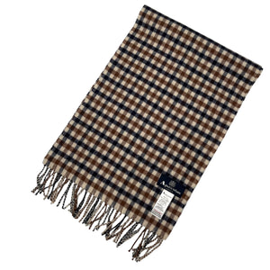 Aquascutum Classic House Check 100% Lambswool Scarf - One Size Fits All