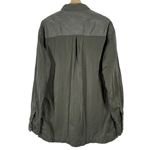 Paul and Shark Green Econyl Nylon Metal Overshirt - Extra Large (XL) PTP 23"