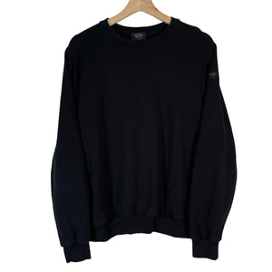 Paul and Shark Black Crew Neck Sweater - Medium (M) PTP 20"