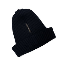 Load image into Gallery viewer, Paul and Shark Bretagne Navy 100% Wool Ribbed Beanie Hat - One Size Fits All
