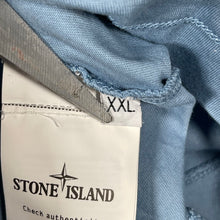 Load image into Gallery viewer, Stone Island Light Blue Short Sleeved Logo T-Shirt - Double Extra Large (XXL) PTP 24&quot;
