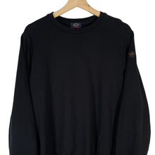 Load image into Gallery viewer, Paul and Shark Black Crew Neck Sweater - Medium (M) PTP 20&quot;
