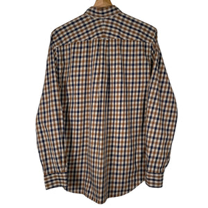 Aquascutum House Check Long Sleeved Shirt - Medium (M) PTP 20.5"