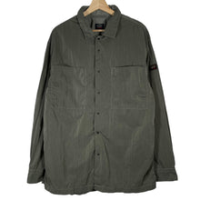 Load image into Gallery viewer, Paul and Shark Green Econyl Nylon Metal Overshirt - Extra Large (XL) PTP 23&quot;
