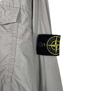 Stone Island Grey Double Pocket Lightweight Hooded Overshirt - Large (L) PTP 22"