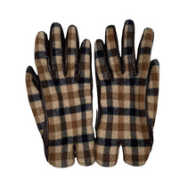 Load image into Gallery viewer, Aquascutum House Check Brown Leather Gloves - Small (S)
