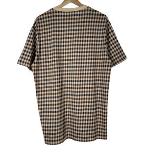 Aquascutum House Check Short Sleeved T-Shirt - Extra Large (XL) PTP 22"