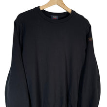 Load image into Gallery viewer, Paul and Shark Black Crew Neck Sweater - Medium (M) PTP 20&quot;
