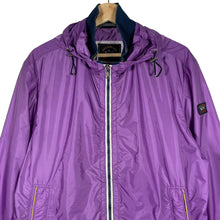 Load image into Gallery viewer, Paul and Shark Purple Hooded Logo Jacket - Medium (M) PTP 21.5&quot;
