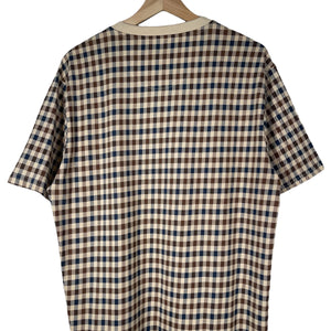 Aquascutum House Check Short Sleeved T-Shirt - Extra Large (XL) PTP 22"