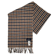 Load image into Gallery viewer, Aquascutum Classic House Check 100% Lambswool Scarf - One Size Fits All
