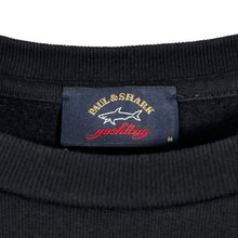 Load image into Gallery viewer, Paul and Shark Black Crew Neck Sweater - Medium (M) PTP 20&quot;
