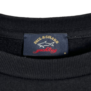 Paul and Shark Black Crew Neck Sweater - Medium (M) PTP 20"